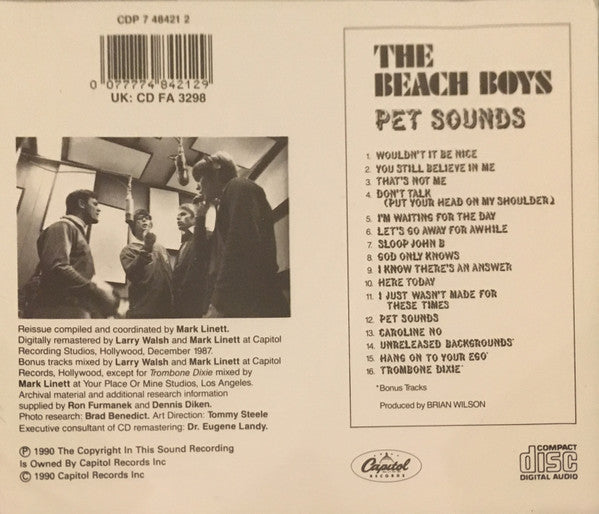 The Beach Boys : Pet Sounds (CD, Album, RE, RM)