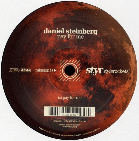 Daniel Steinberg : Pay For Me / I Like To Be (12")