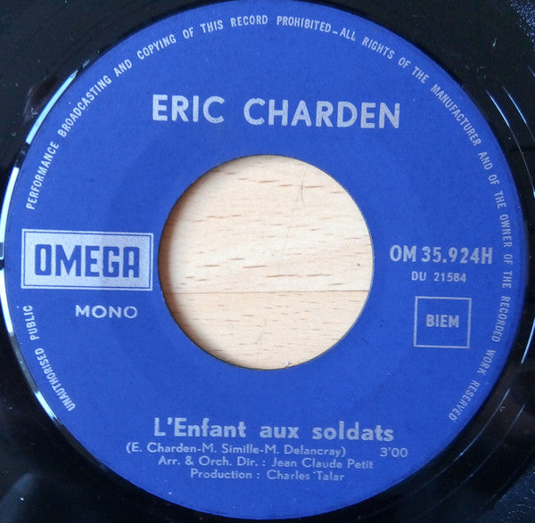 Eric Charden : Montréal (7", Single, Mono)