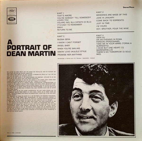 Dean Martin : A Portrait Of Dean Martin (2xLP, Comp)