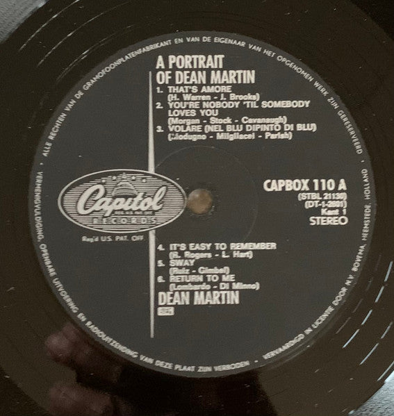 Dean Martin : A Portrait Of Dean Martin (2xLP, Comp)