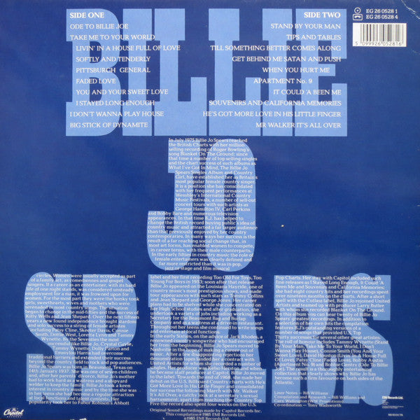 Billie Jo Spears : Ode To Billie Jo (LP, Comp)
