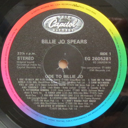 Billie Jo Spears : Ode To Billie Jo (LP, Comp)