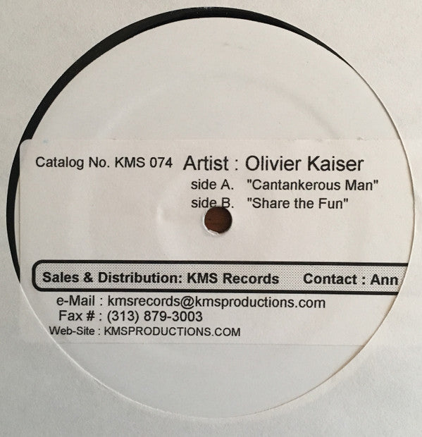 Olivier Kaiser : Analogic Thinking (12", W/Lbl)