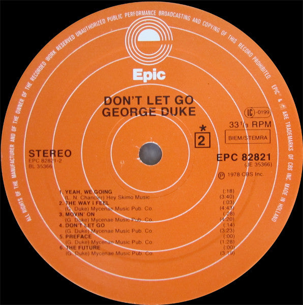 George Duke : Don't Let Go (LP, Album)