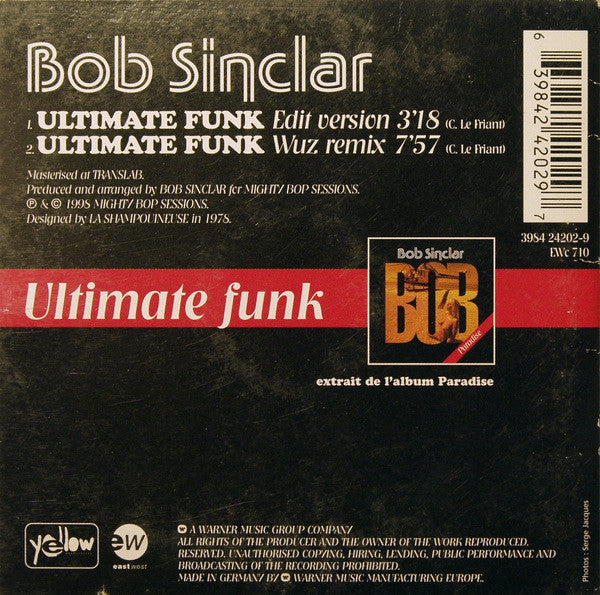 Bob Sinclar : Ultimate Funk (CD, Single)