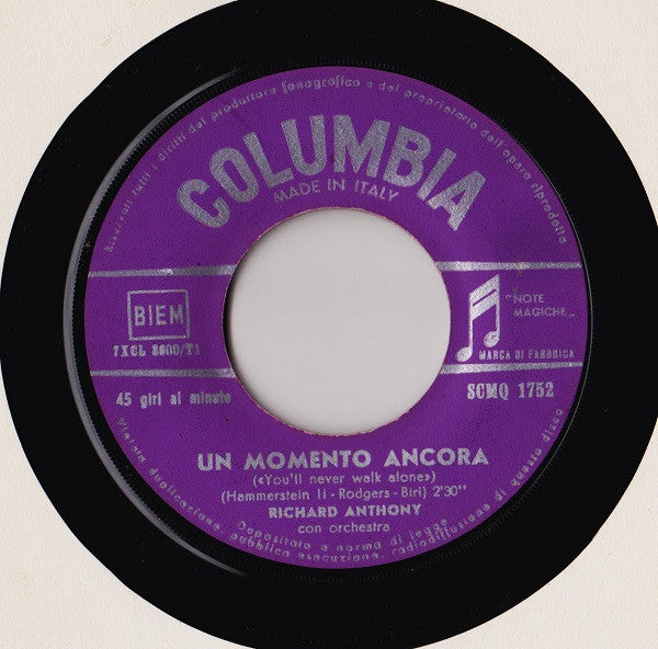 Richard Anthony (2) : Cin Cin / Un Momento Ancora (7")