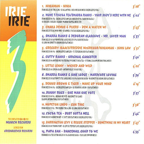 Various : Irie Irie A Raggamuffin Showcase (CD, Comp)