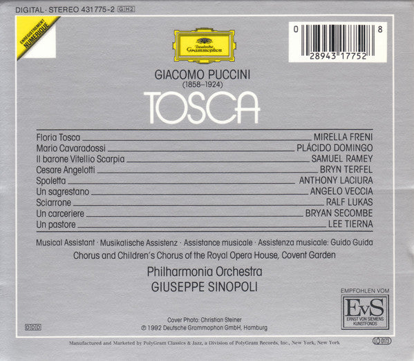 Giacomo Puccini : Tosca (2xCD, Album + Box)
