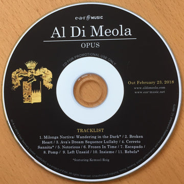 Al Di Meola : Opus (CDr, Album, Promo)