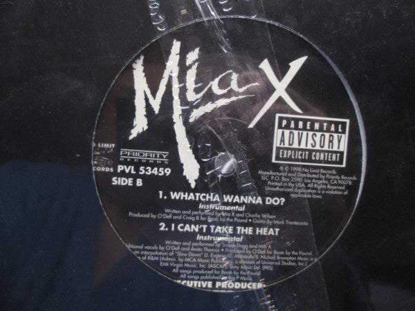 Mia X / Snoop Dogg : Whatcha Wanna Do? / I Can't Take The Heat (12")