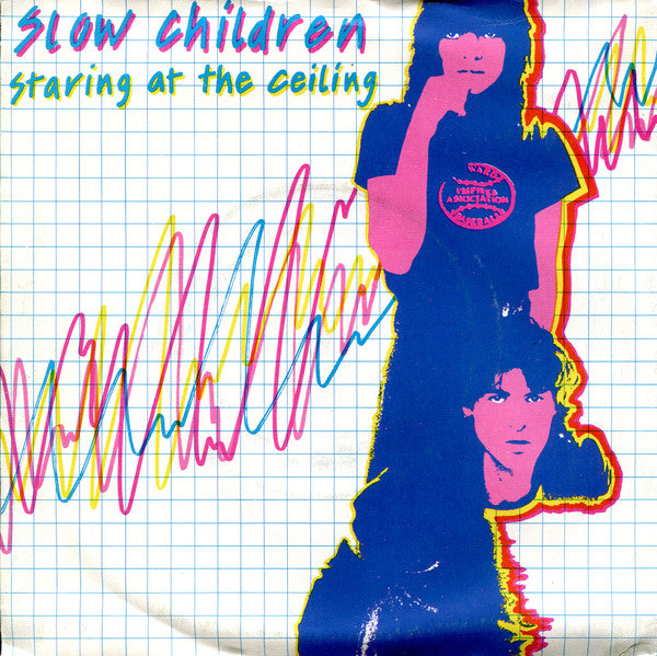 Slow Children (2) : Staring At The Ceiling (7", Single, Yel)