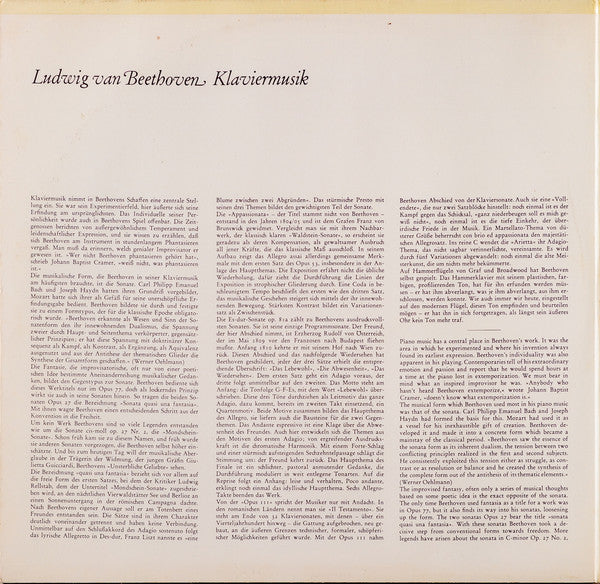 Ludwig Van Beethoven, Paul Badura-Skoda : Mondscheinsonate / Appasionata /  Les Adieux / Sonate Op. 111 (2xLP)