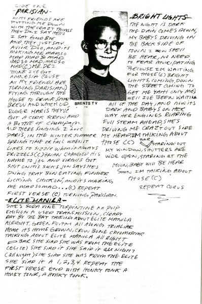 Brents T.V. : Lumberjack Days (7", EP, Gre)