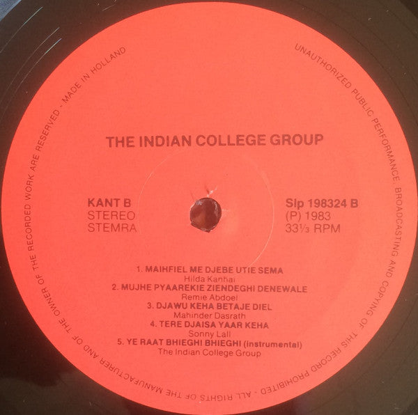 The Indian College Group : The Indian College Group (LP)