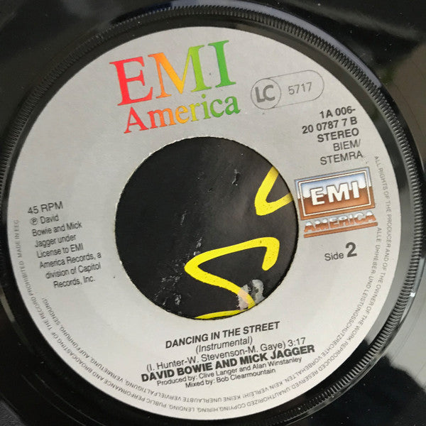 David Bowie And Mick Jagger : Dancing In The Street (7", Single)