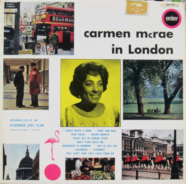 Carmen McRae : Carmen McRae At The Flamingo Jazz Club (LP, Album, RE)