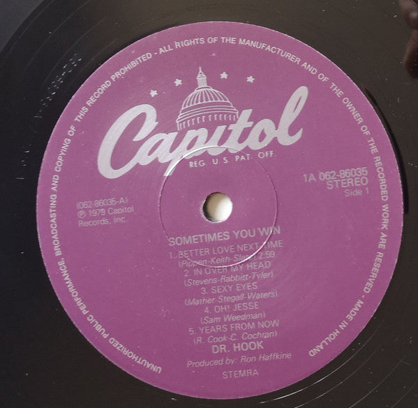 Dr. Hook : Sometimes You Win (LP, Album)