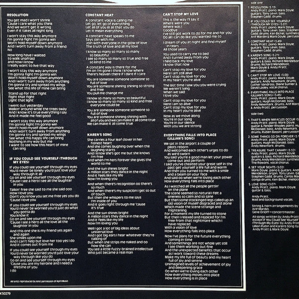 Andy Pratt : Resolution (LP, Album)