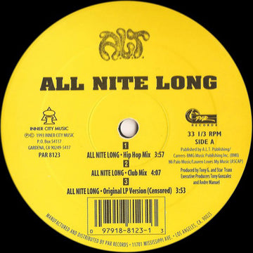 A.L.T. : All Nite Long (12")