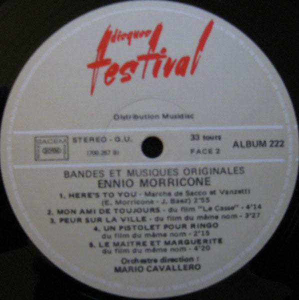 Ennio Morricone : Bandes Et Musiques Originales (2xLP, Comp, Gat)