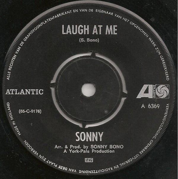 Sonny Bono / Sonny's Group : Laugh At Me / Tony (7", Single)