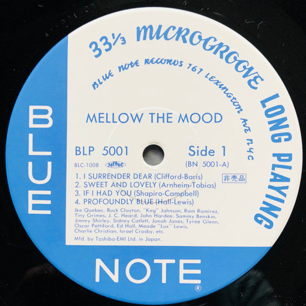 Various : Mellow The Mood (10", Comp, Mono, Promo, RE, Blu)