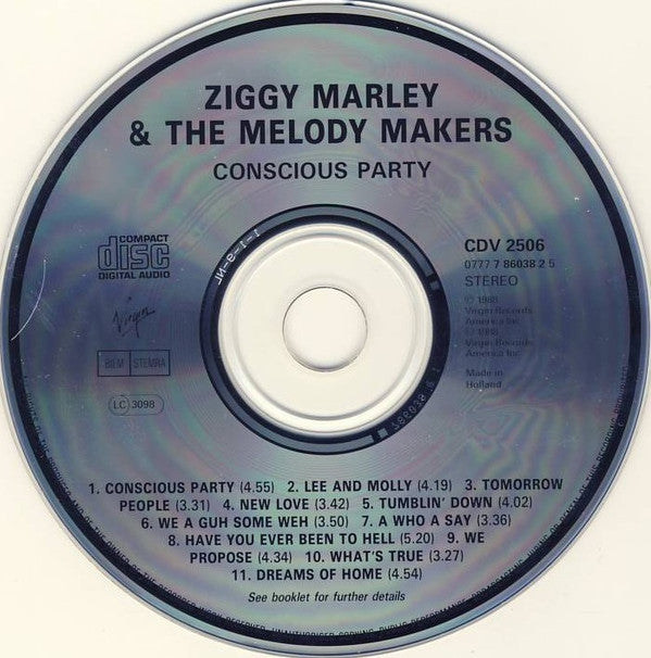 Ziggy Marley And The Melody Makers : Conscious Party (CD, Album, RE)