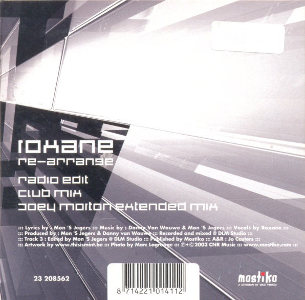 Roxane : Re-Arrange (CD, Single, Car)