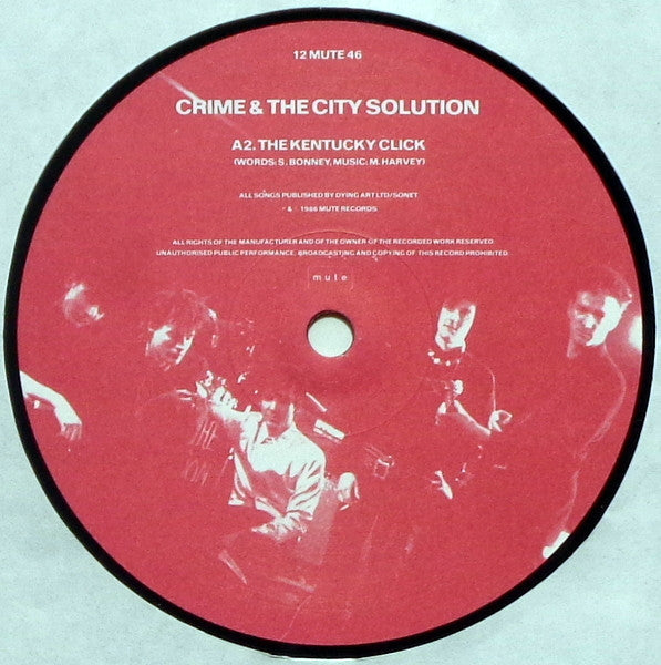 Crime & The City Solution : The Kentucky Click / Adventure (12", Single)