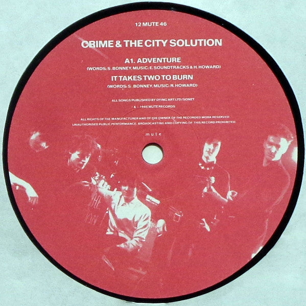 Crime & The City Solution : The Kentucky Click / Adventure (12", Single)