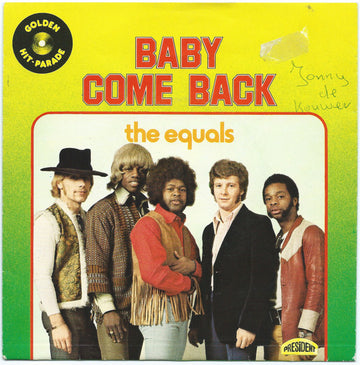 The Equals : Baby, Come Back (7", Single, Gol)