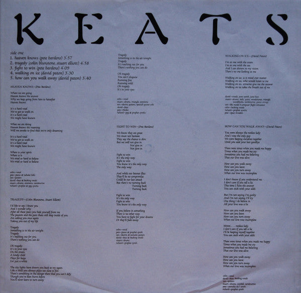Keats : Keats (LP, Album)