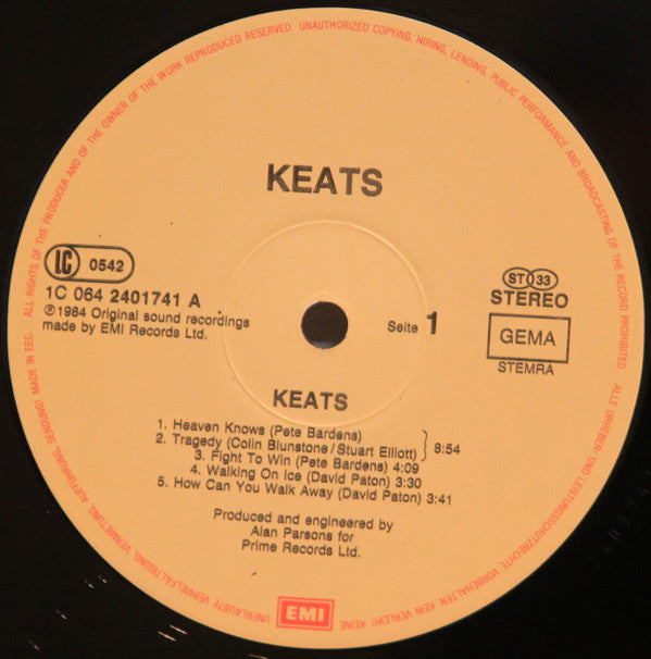 Keats : Keats (LP, Album)