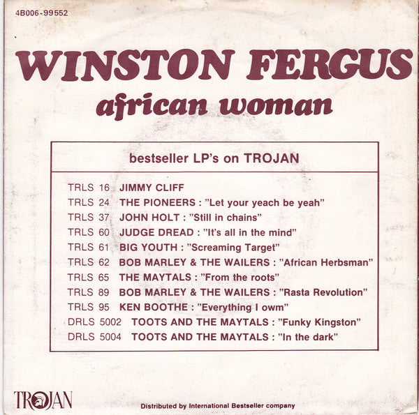 Winston Fergus : African Woman (7", Single)
