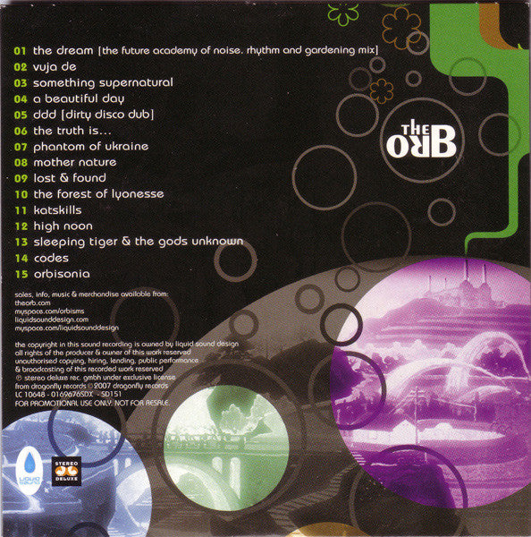The Orb : The Dream (CD, Album, Promo, Car)