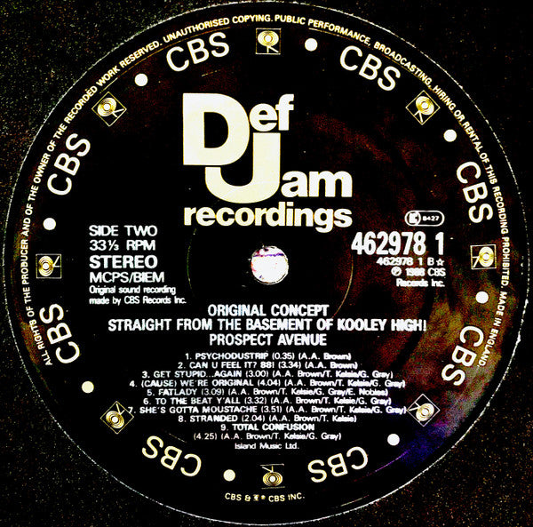 Original Concept : Straight From The Basement Of Kooley High! (LP, Album)