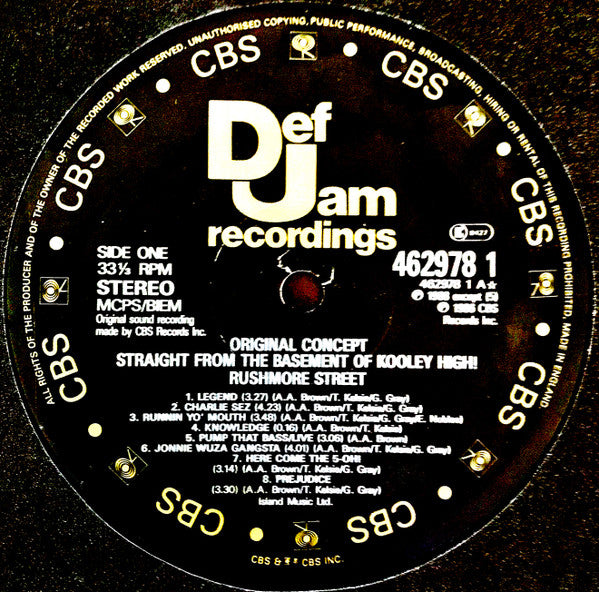Original Concept : Straight From The Basement Of Kooley High! (LP, Album)