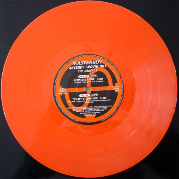 Masterboy : Anybody (Movin' On) (The Remixes) (10", Ltd, Red)