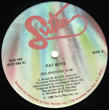 Fat Boys : Sex Machine / Beat Box Is Rocking (12")