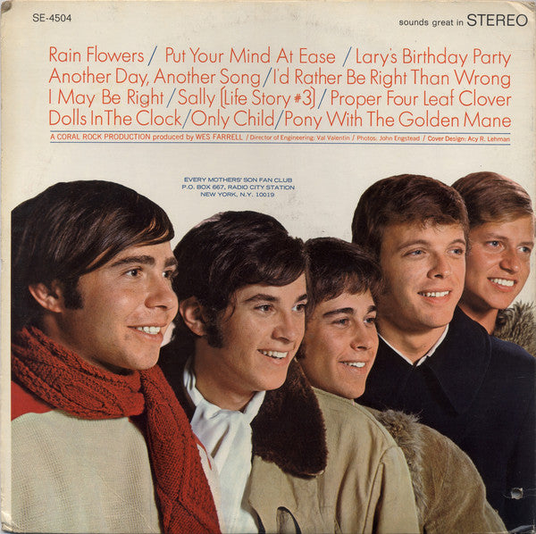 Every Mothers' Son : Every Mothers' Son's Back (LP, Album, H.V)