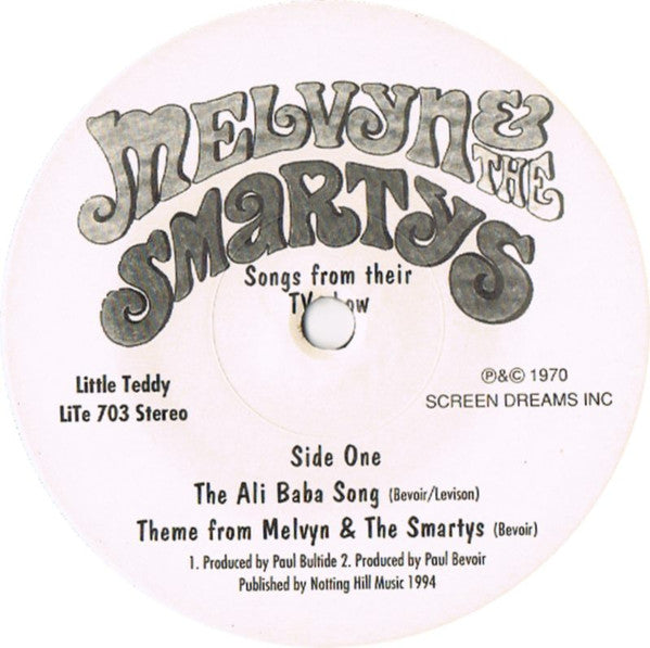 Melvyn & The Smartys : Sing Songs From Their Saturday Morning TV Show!  (7", EP)