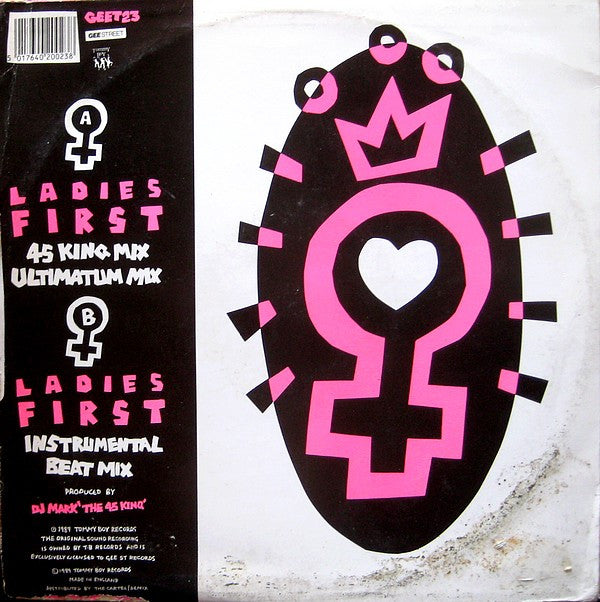 Queen Latifah + Monie Love : Ladies First (12")