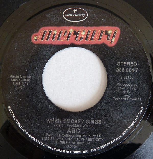 ABC : When Smokey Sings (7", Single, Ind)