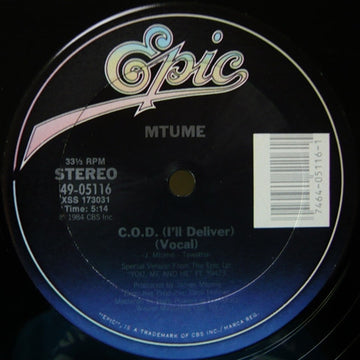 Mtume : C.O.D. (I'll Deliver) (12")