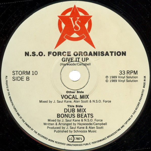 NSO Force : Give It Up (12")