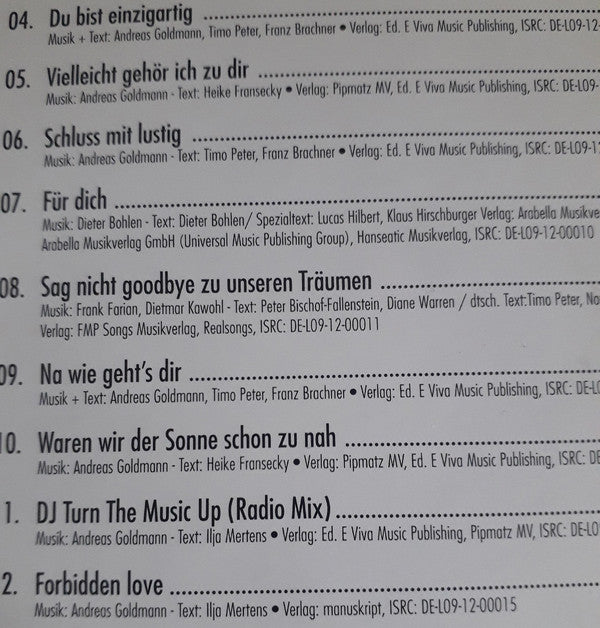 Anna-Carina Woitschack : Einzigartig (CD, Album)