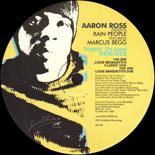 Aaron Ross Presents Rain People Featuring Marcus Begg : Trippin' On Love (Remixes) (12")