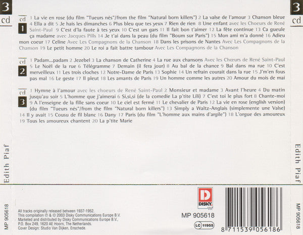 Edith Piaf : Golden Greats (3xCD, Comp)