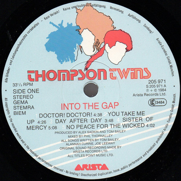 Thompson Twins : Into The Gap (LP, Album)